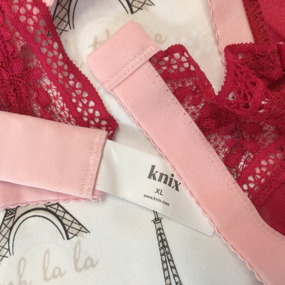 Sexy Knix V-neck Bralette Size XL Pomegranate - Picture 7 of 9